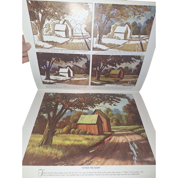 Vintage Landscapes You Can Paint By William Palluth Scrapbook Junk Journal - Picture 5 of 6